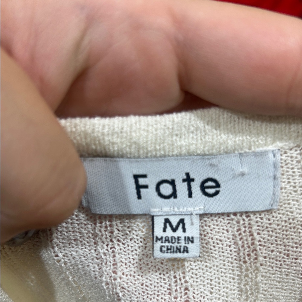 New Fate Floral Sleeve Ribbed Knit Top - Picture 9 of 9